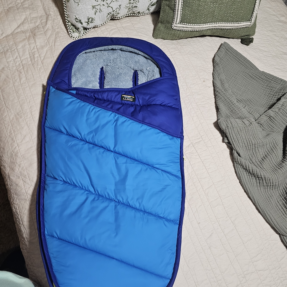 LL Bean Vibrant Blue Baby Stroller Bunting